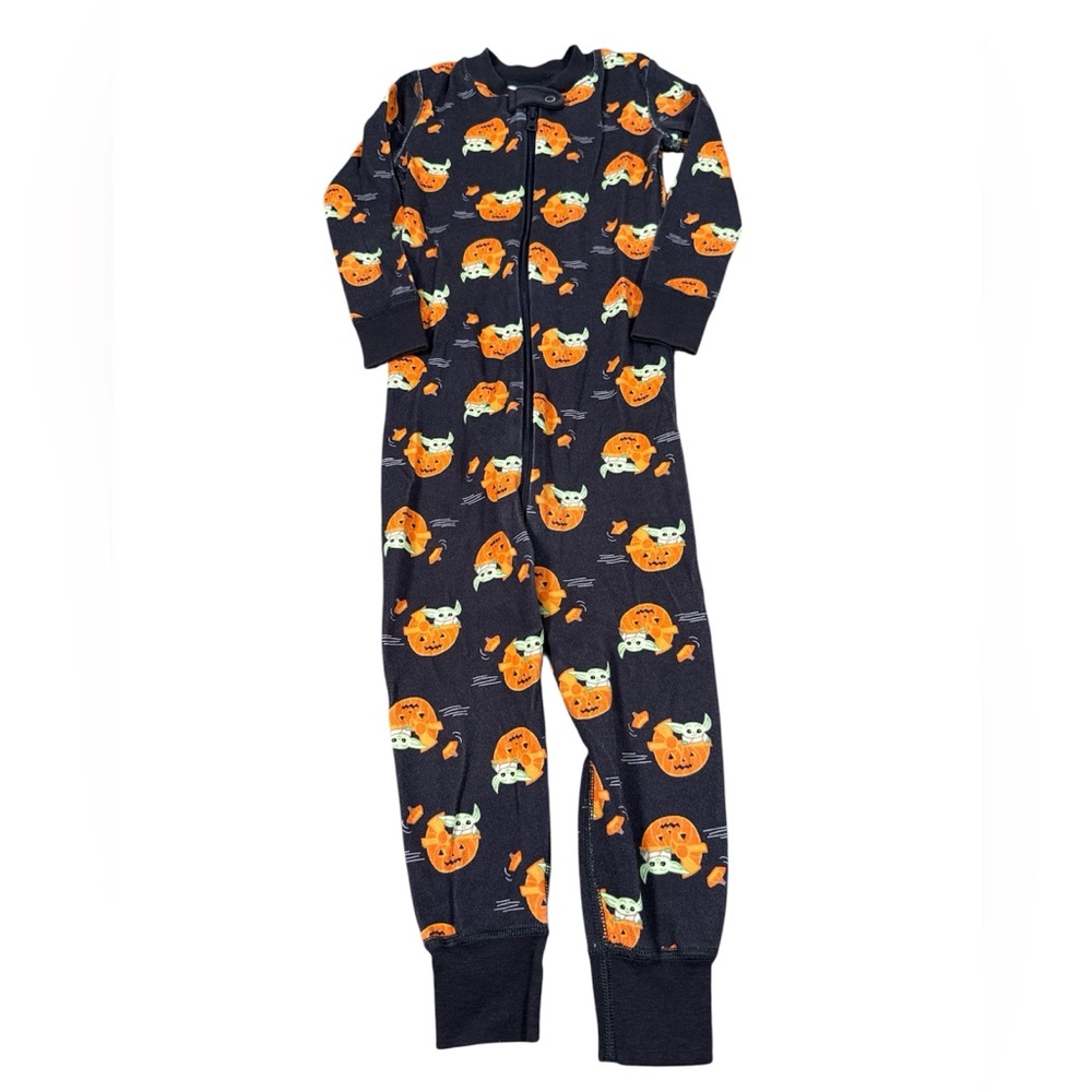 HANNA ANDERSSON MANDALORIAN BABY YODA HALLOWEEN ZIPPER SLEEPER PAJAMA 3T